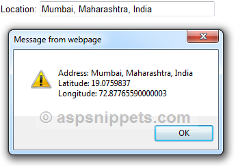 Google Places AutoComplete example without using Maps