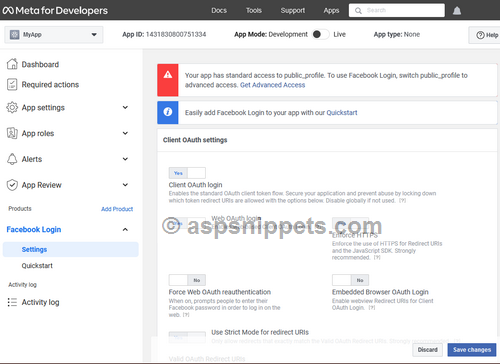 Create a Facebook application to get an AppID for your Website or Blog