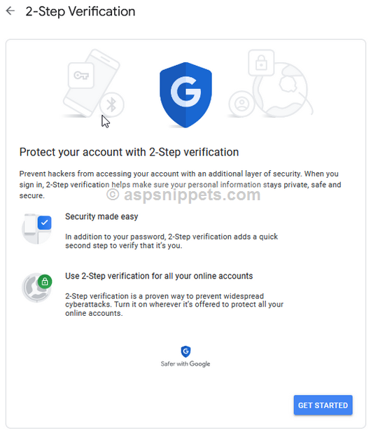 Generate App Password for Gmail Account