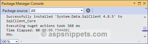 Using System.Data.SqlClient package in .Net Core 7.0