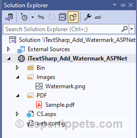 Add Watermark to existing PDF using iTextSharp in ASP.Net