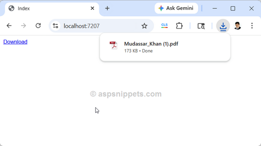 .Net Core 10: Download File in ASP.Net Core