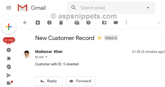 Send Email when Table is updated in SQL Server