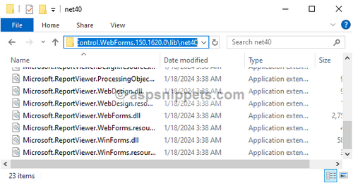 Add ReportViewer control to Visual Studio 2019 Toolbox
