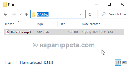 how to play mp3 file in asp net using c#
