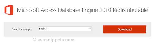 Download Microsoft.ACE.OLEDB.12.0 provider for 32bit and 64bit