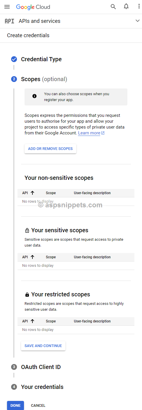 Google Developer Console: Generate Client ID and Client Secret for use with Google APIs