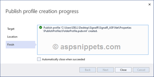 Publish web application in Visual Studio 2022