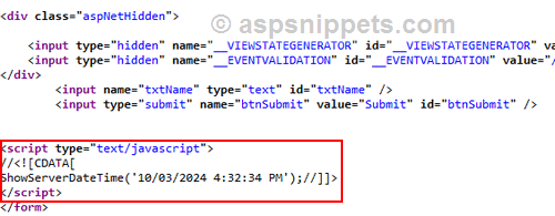 Call JavaScript function from Code Behind on Button Click in ASP.Net using C# and VB.Net