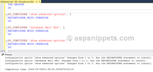 Configure SQL Server for sending emails