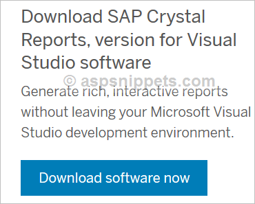 Download Crystal Reports for Visual Studio 2010