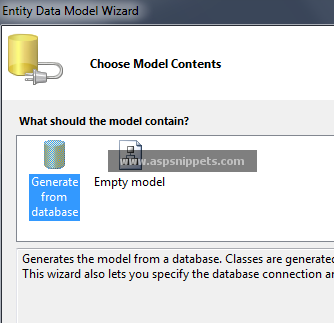 Select Insert Edit Update and Delete in GridView using Entity Framework in ASP.Net