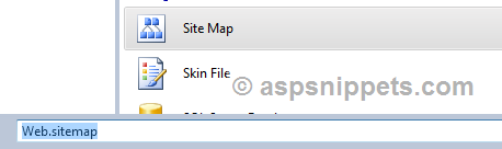 Populate ASP.Net AJAX Accordion Menu with Submenu using Sitemap
