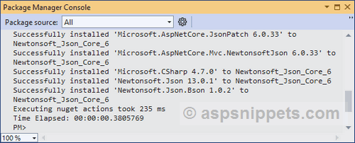 Configuring Newtonsoft library in ASP.Net Core 6