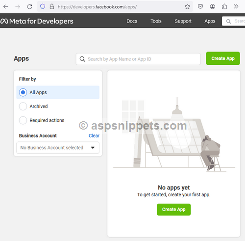 Create a Facebook application to get an AppID for your Website or Blog