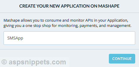 How to generate Mashape API Key