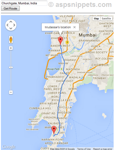 Google Maps V3: Draw (Plot) route between User's current location and Specified location