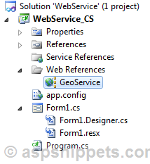 Call (Consume) Web Service (ASMX) in Windows Forms (WinForms) application using C# and VB.Net