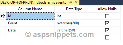 ASP.Net Core: Insert (Save) Hijri Date in Database
