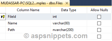 ASP.Net Core Razor Pages: Save Webcam capture to Database