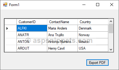 Export DataGridView to Password Protected ( Secured ) PDF using iTextSharp in C# and VB.Net