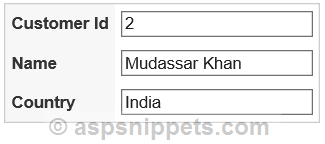 Retrieve data from Database and set in TextBox in ASP.Net using C# and VB.Net
