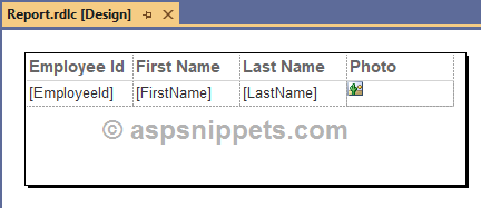 Display Binary Image from database in RDLC Report in ASP.Net Core