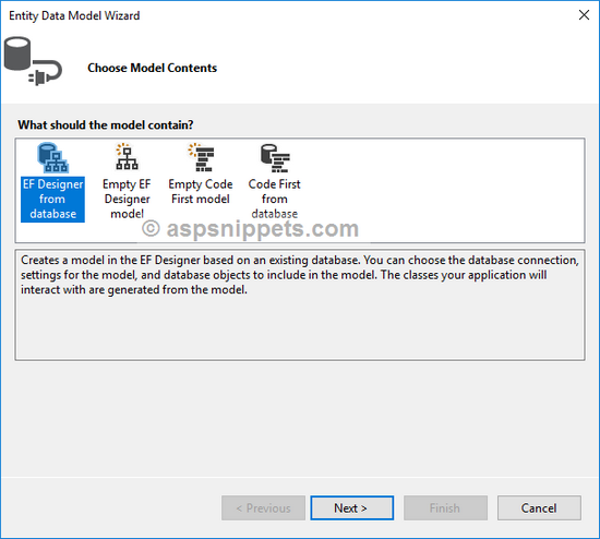 Connect and Configure Entity Framework to MySQL database in ASP.Net MVC