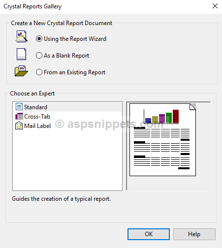 Display Bar Chart in Crystal Report in ASP.Net using C# and VB.Net