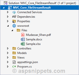 FileStreamResult .Net Core Example: Using FileStreamResult in ASP.Net Core MVC