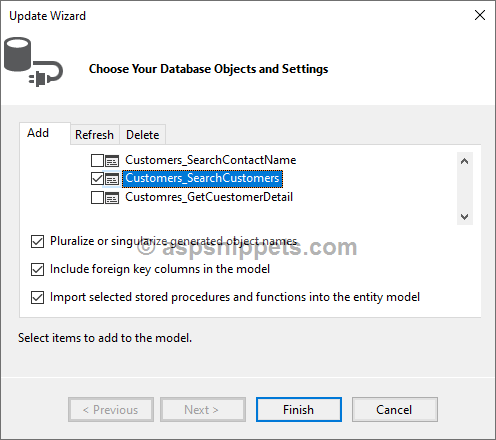 ASP.Net MVC: Call Stored Procedure using Entity Framework