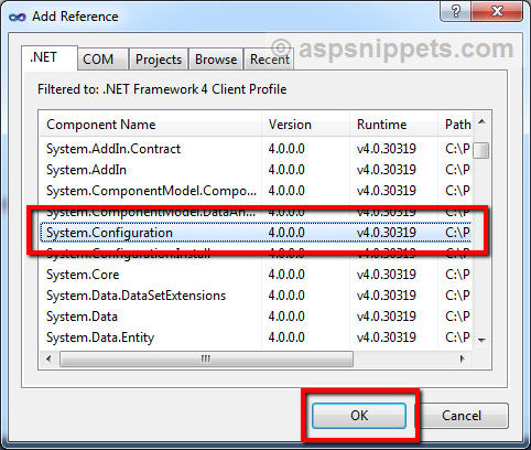 ASP.Net WCF Service: Read (Get) Connection String from Web.Config file using C# and VB.Net