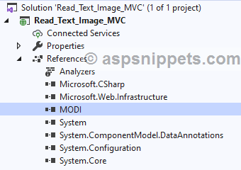 Read (Extract) Text from Image (OCR) in ASP.Net MVC