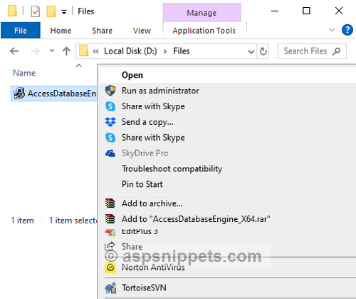 The 'Microsoft.ACE.OLEDB.12.0' provider is not registered on the local machine