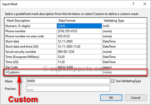 Using MaskedTextBox in C# and VB.Net
