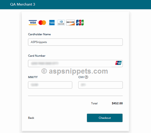 Implement Moneris Checkout in ASP.Net