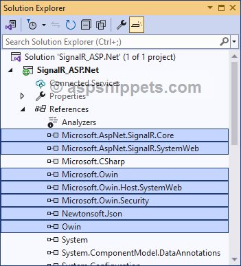 Step by Step SignalR application in ASP.Net