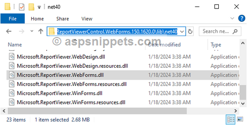 Add ReportViewer control to Visual Studio 2022 Toolbox