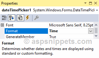 Get only Time from DateTimePicker (Calendar) in Windows Forms with C# and VB.Net