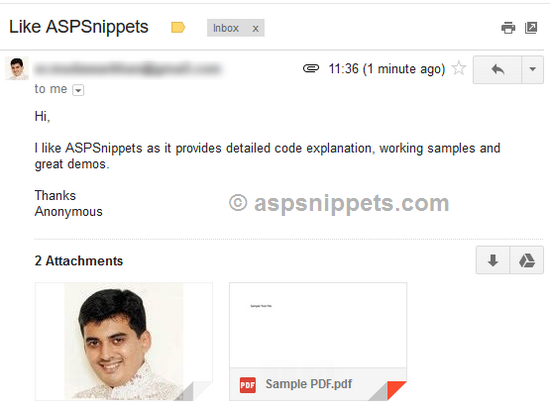 Send async email with multiple attachments using MailKit in ASP.Net
