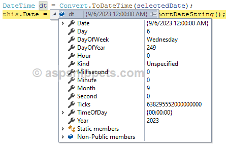 ASP.Net Core Razor Pages: jQuery DatePicker
