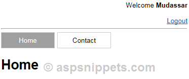 Implement Role base security, page access and Show/Hide Menu items based on Role in ASP.Net