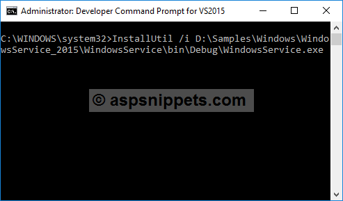 Create Windows Service in Visual Studio 2013, 2015 and 2017 using C# and VB.Net