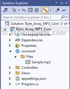 ASP.Net Core: Save Byte Array to MP3