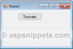 Truncate Table using Entity Framework in C# and VB.Net