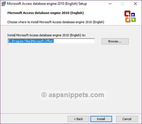 The 'Microsoft.ACE.OLEDB.12.0' provider is not registered on the local machine