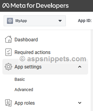 Create a Facebook application to get an AppID for your Website or Blog