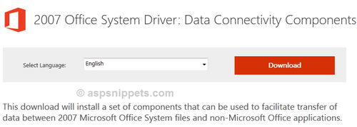 Microsoft Office Access Database Engine 2007 X64 Bit
