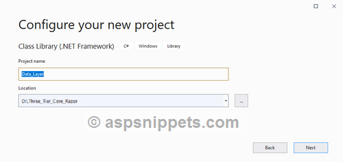 Implement Three Tier Architecture in.Net Core 6.0