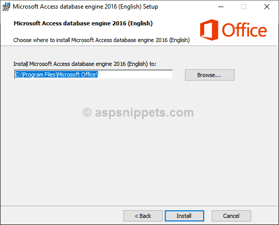 The 'Microsoft.ACE.OLEDB.16.0' provider is not registered on the local machine